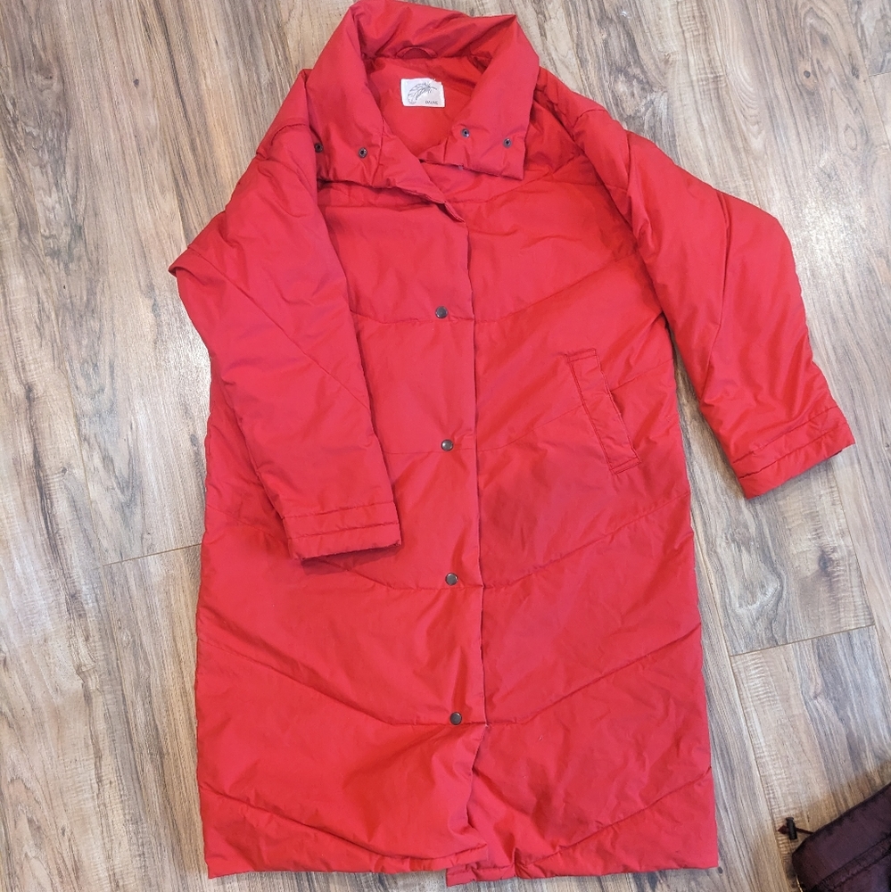 Real down Norwegian long coat